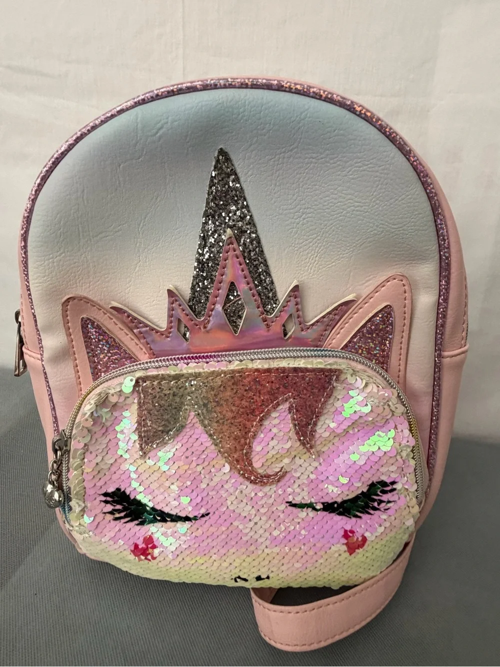 OMG Accessories Unicorn Sequin Mini Backpack Pink Girls (F235)